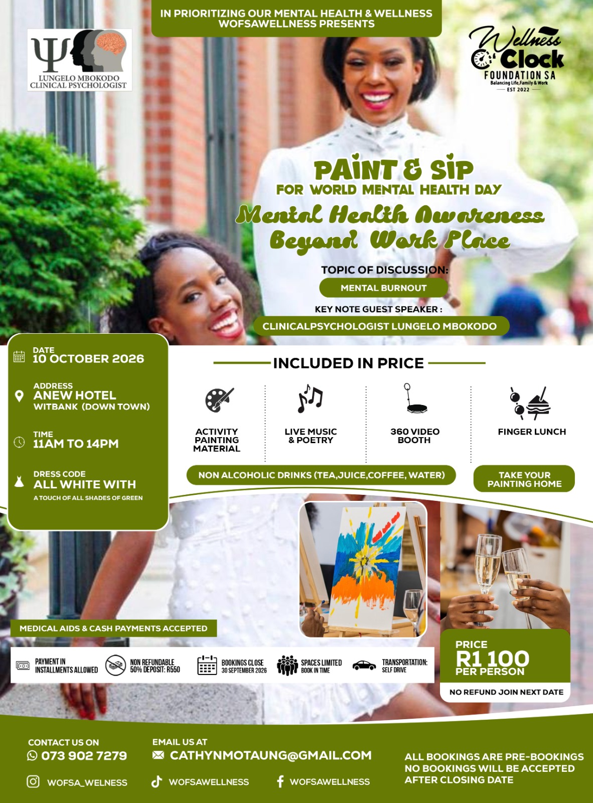 Paint & Sip – World Mental Health Day